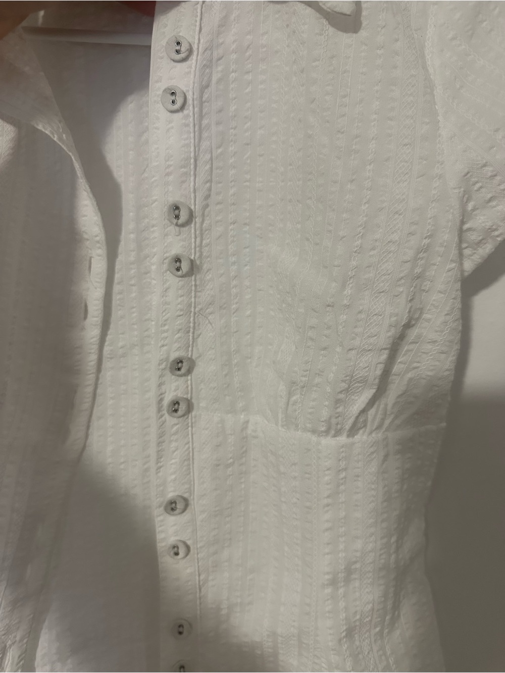 Princess Polly White Button-Front Collared Top - Picture 4 of 6